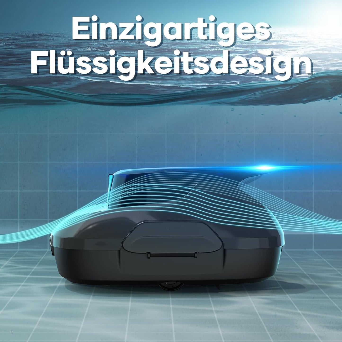 AIPER Robot de Piscina, Aspirador de Piscina inalámbrico a batería, Tiempo de Limpieza 90 Minutos, Limpieza automática con función de autoaparcamiento