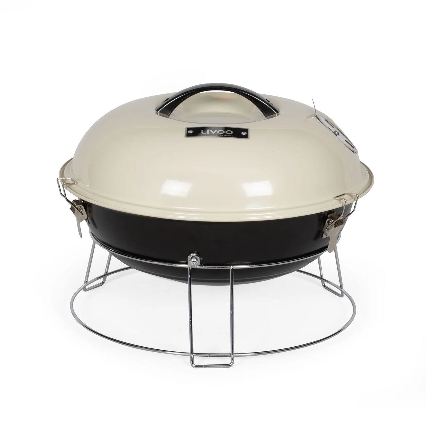 Livoo Barbacoa De Carbón 38cm Beige - Doc301