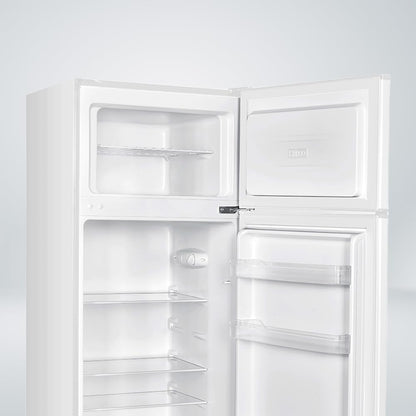 NILSON Frigorífico 2 Puertas Blanco NF145500E. Capacidad 206 Litros, Puerta Reversible, Bajo Nivel Sonoro, Eficiencia Energética Clase E