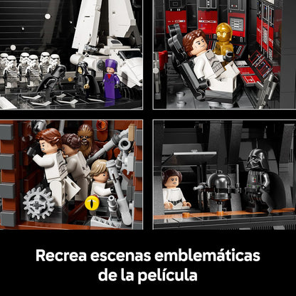 Star Wars 75419 Estrella de la Muerte - Maqueta para Adultos Interactiva UCS con 36 Minifiguras Inc. Luke Skywalker, Han Solo y Darth Vader - Regalo de Colección para Hombres y Mujeres Fans
