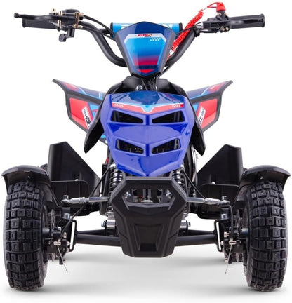 Miniquad Infantil Gasolina Raptor-R4 49cc (Gasolina Mezcla), Azul, niños de 4 a 10 años