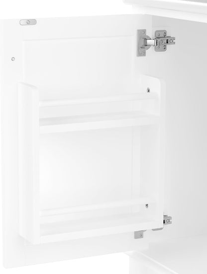 Moimhear Mueble de baño de pie, lavabo, lacado completo, tres cajones silenciosos, lavabo de cerámica integrado (blanco, 76 x 46 x 83,5 cm)