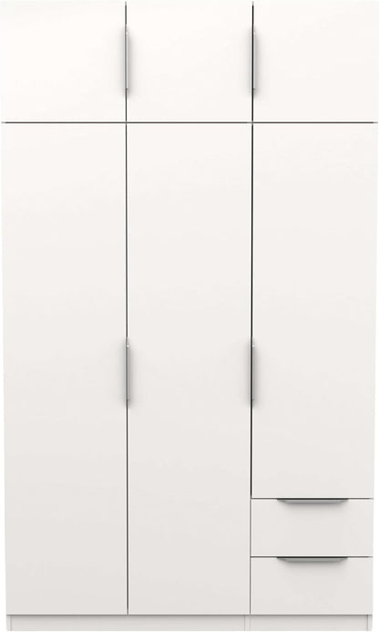 Miroytengo Armario Ghost Grande 6 Puertas y 2 Cajones Color Blanco Mate 203x119 cm