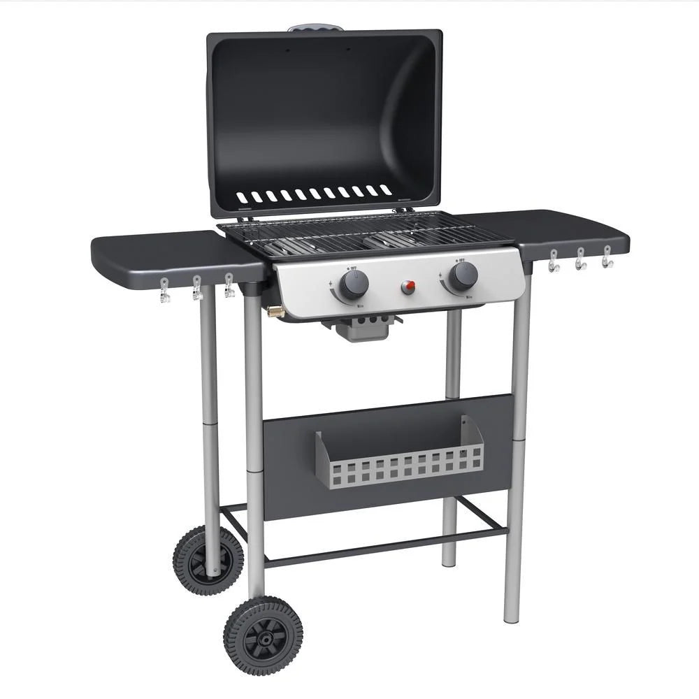 Parrilla De Barbacoa Con Asador Y Motor Eléctrico Vidaxl