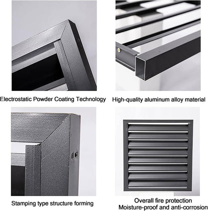 Cubierta De Aire Acondicionado Exterior,Cubre Aire Acondicionado Aluminio,Paneles De Valla De Privacidad Al Aire Libre,Rejillas Protectoras Para Bombas De Calor,Protección Contra La Lluvia Y El Sol (