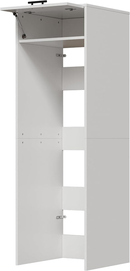 MSFE Armario para Secadora y Lavadora,Mueble Lavadora con Espacio de Almacenamiento,Estantería Organizador de Baño,Estantería para Cuarto de Baño,200 * 65 * 65 CM,Enviado en 2 Paquetes
