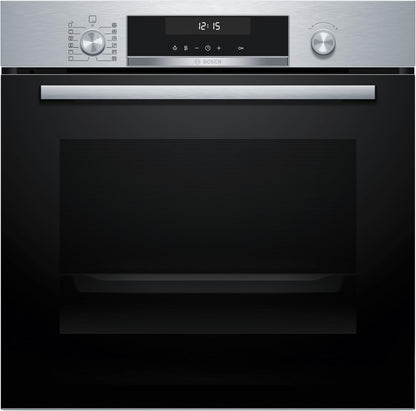 Bosch - Horno multifunción pirolítico, 60 cm. de ancho, Serie 6, Home Connect, 3D Hotair, Autolimpieza, Mandos ocultables, Nergo, HBG578ES7