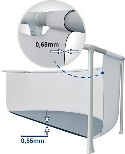 Intex Piscina elevada redonda Ultra XTR Frame 488x122 cm con depuradora (55216)