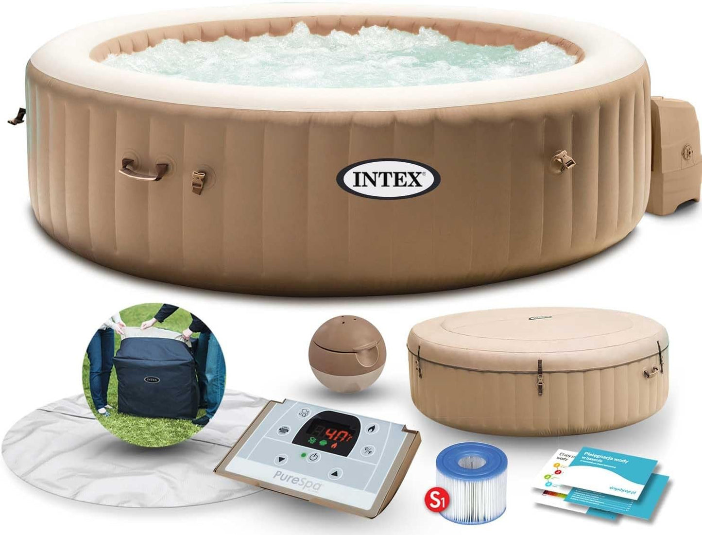 SPA Hinchable Intex 216 x 71 x 216 cm 1098 L