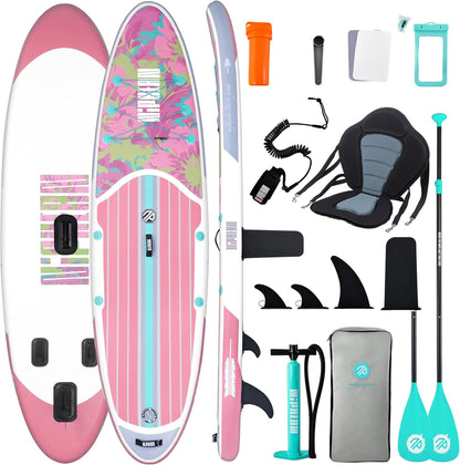 Niphean Tabla Paddle Surf Hinchable para Adultos con Todos los Accesorios, 320cm Paddle Surf Hinchable para Todos los Niveles, Sup Capacidad 200kg para 2 Personas, Stand up Paddle Board con Asiento