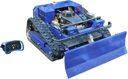 Robot Cortacesped,Cortadora de césped con Control Remoto sobre orugas – Equipado con una Cuchilla de Nieve – 4 x 4 híbrido Aceite-Electricidad – para Terreno accidentado y desmacheado