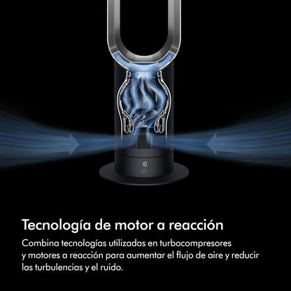 Cool™ Ventilador de torre (AM07) Air Multiplier™, ventilador sin aspas potente con tecnología Air Multiplier™ (Blanco/Plata)