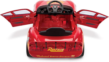 Huffy Cars Lightning Mcqueen Coche eléctrico para niños 3-5 años - Coche 6v con Luces de Trabajo y Sonido