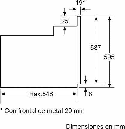 Balay - Horno, 60 cm, 5 funciones, control mecánico, negro, Acero inoxidable, 3HB1000X0
