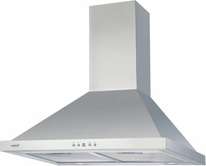 CATA Campana Extractora BETA PRO 7000 X Control Electrónico Temporizador 3 Niveles Extracción 1027 m3/h Nivel Sonoro 64 dB Motor A100 Consumo 380 W Iluminación Led Color Inox