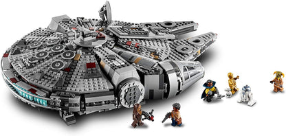 Star Wars: The Rise of Skywalker Millennium Falcon 75257 Starship Model Building Kit and Minifigures, New 2019 (1,351 Pieces)