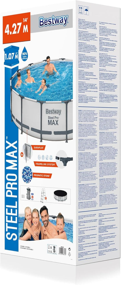 Steel Pro MAX™ 14' x 42"/4.27m x 1.07m Pool Set