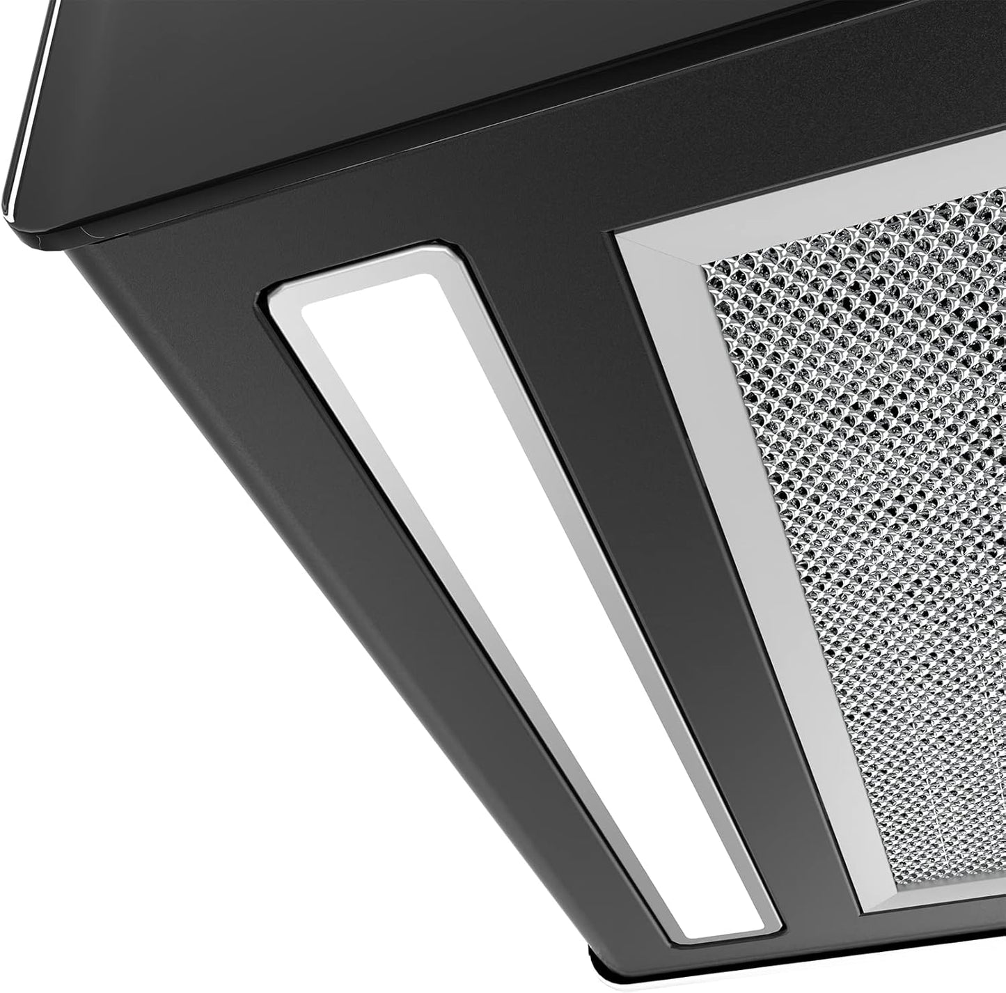 CIARRA CBCB4850 Campana Extractora en Isla sin Salida de Humos Clase A+++ 48cm 700m³/ h WiFi y Control Táctil Filtro de Carbón Incluido 4 Velocidades 2 Luces LED Negro