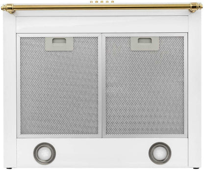 Klarstein Montblanc - Campana extractora 60 cm de pared cocina, 3 niveles, Extracción hasta 610 m³/h, Potencia 165W, Juego montaje incluido, Extractor con salida de aire, Filtro aluminio, LED, Blanco