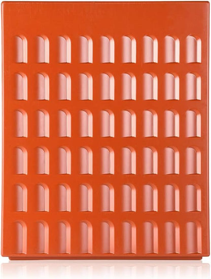 Kartell - Taburete, color Rojo Tierra, 36 x 45 x 36 cm