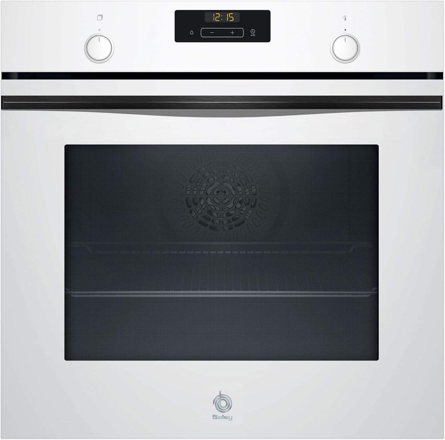 Balay – Horno multifunción, 60 cm de ancho, 71L, Serie Cristal, Función Freidora de aire, Aqualisis, blanco, 3HB5159B4