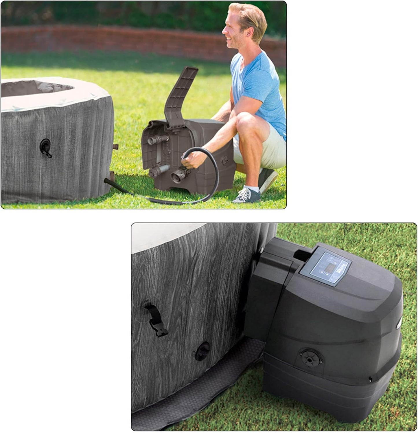 Intex 28440EX SPA Hinchable 4 Personas Greywood Deluxe 795 litros