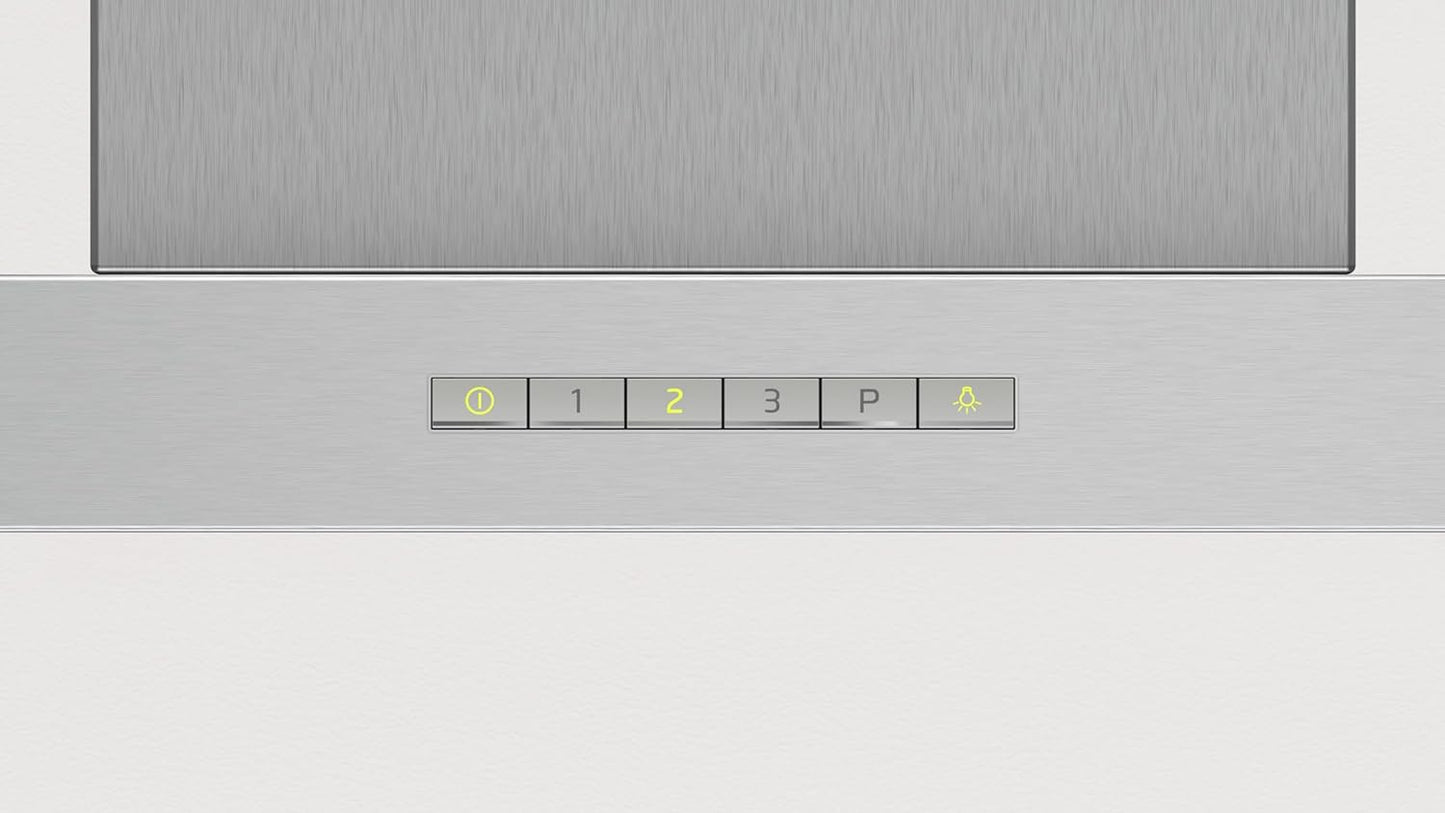 Balay - Campana Extractora Decorativa de Pared, 90 cm de ancho, Iluminación LED, Filtros aptos para Lavavajillas, Acero Inoxidable, 3BC097EX
