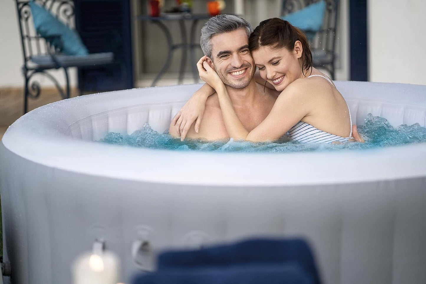 Bestway - SPA Hinchable Lay-Z-SPA St Lucia para 2-3 Personas Redondo 170x66 cm