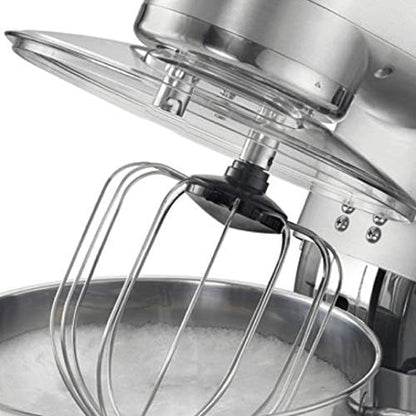 RGV Pastaprof PL10S amasadora planetaria, capacidad 10 l, doble gancho, 1500 W, 6 velocidades, color plateado, W