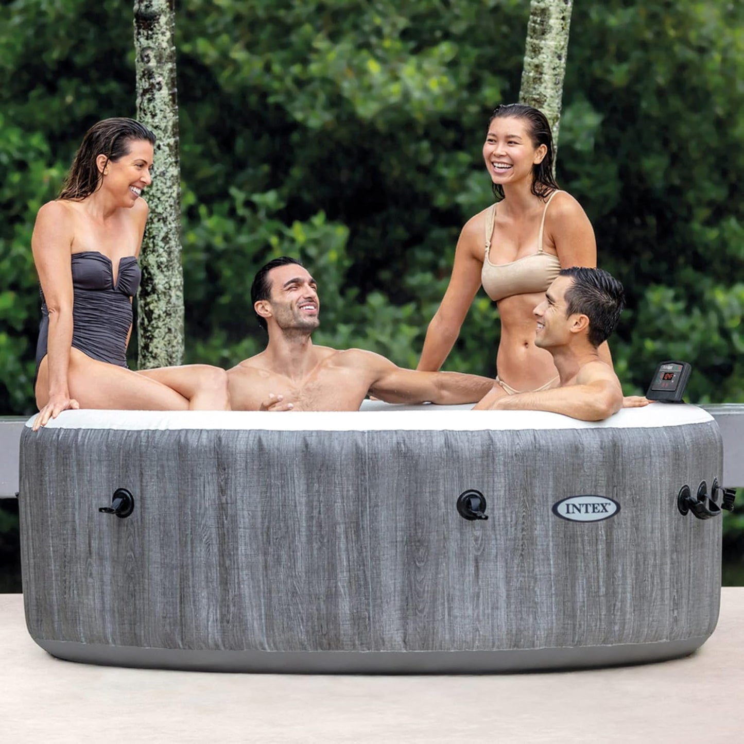 Intex 28440EX SPA Hinchable 4 Personas Greywood Deluxe 795 litros