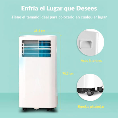 COMFEE Pingüino Aire Acondicionado Portátil 8000 BTU / 2000 Frigorías – Climatizador sin unidad exterior – Enfriador Silencioso Bajo Consumo con Kit de Ventana | 3x1 Refrigera, Ventila y Deshumidifica