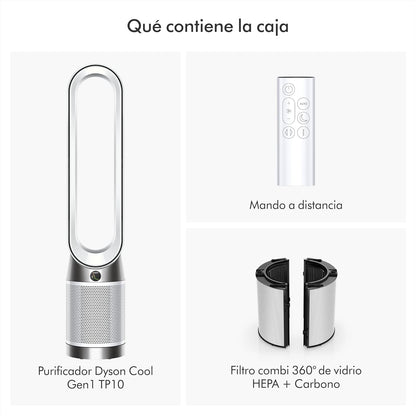 Purifier Cool Gen1 TP10 purificador de aire y ventilador – purificación potente, flujo de aire refrescante (Blanco)