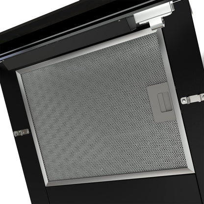 CIARRA CBCB6736H Campana Extractora de Pared 60cm Clase A+++ 3 Velocidades Evacuación al Exterior y Recirculación Interna por Filtro de Carbón CBCF003 Luz LED