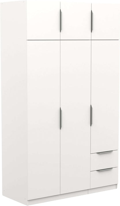 Miroytengo Armario Ghost Grande 6 Puertas y 2 Cajones Color Blanco Mate 203x119 cm