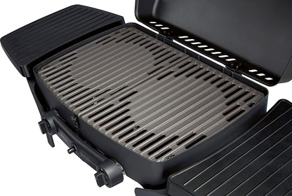Enders Urban Barbacoa de gas portátil, barbacoa de sobremesa, Parrilla Gas 2 Quemadores con Tapa, Termómetro y Estantes Laterales Abatibles, BBQ Gas para camping jardín exterior, 30 mbar #209533