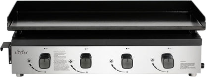 BIGHORN Plancha Grill - Barbacoa de gas – Tabletop – Portátil – 4 Quemadores