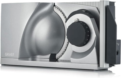 GRAEF MYtiny MT1000 - Cortadora plegable, 170 W, cuchilla Ø170 mm, metálica, corte 0-15 mm, pan, compacta, Made in Germany, plata