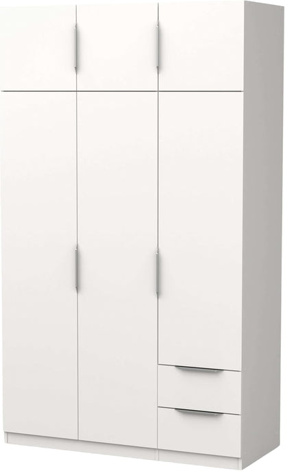 Miroytengo Armario Ghost Grande 6 Puertas y 2 Cajones Color Blanco Mate 203x119 cm