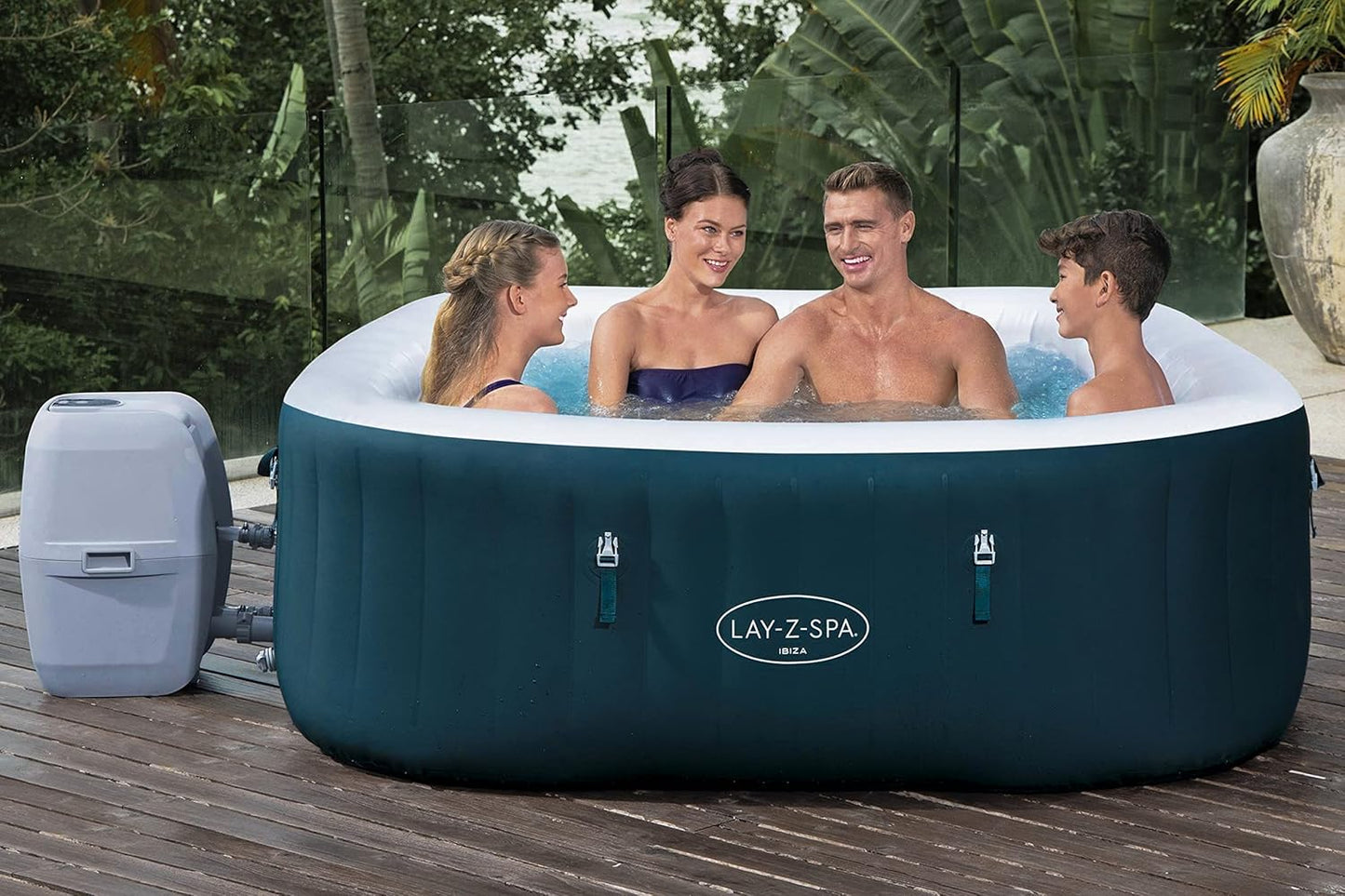 Bestway Lay-Z-SPA, Verde, 180 x 180 x 66 cm