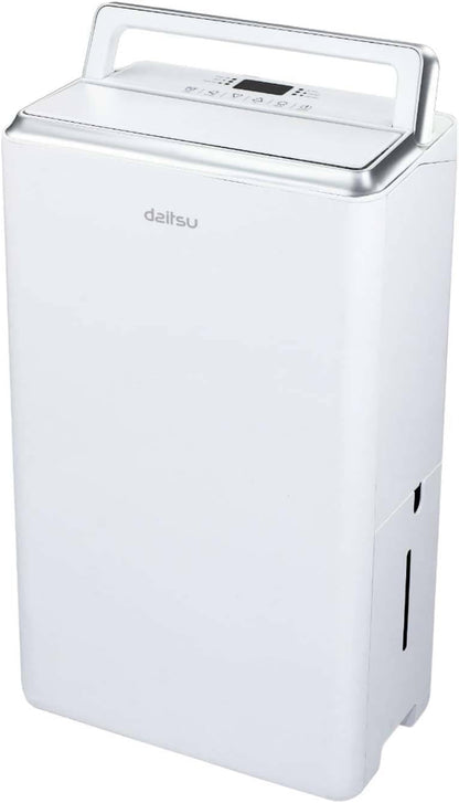 Daitsu - Deshumidificador | Alta Capacidad de 20L/día | Control de Humedad Ajustable | Drenaje Continuo | Descongelación Automática | Eficiencia Energética Clase A