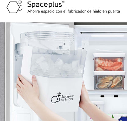GSLC40PYPE - Frigorífico Side by Side, Serie 400, Clasificación E, 641 L, Inox Anihuellas