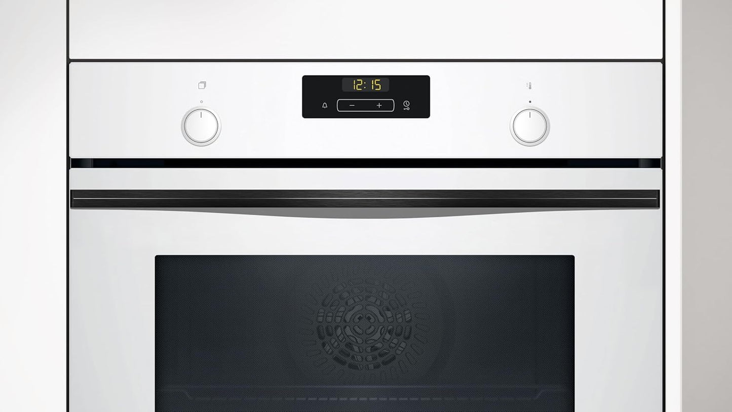 Balay – Horno multifunción, 60 cm de ancho, 71L, Serie Cristal, Función Freidora de aire, Aqualisis, blanco, 3HB5159B4