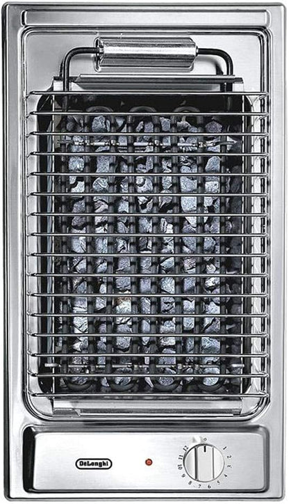 DeLonghi BQI 13-1 - Barbacoa (2400 W, Barbacoa, Eléctrico, Mesa, Grid, Acero inoxidable)