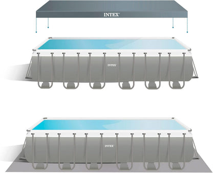 INTEX 55222 - Piscina Desmontable 732x366x132 cm Pack Deluxe + depuradora con clorador