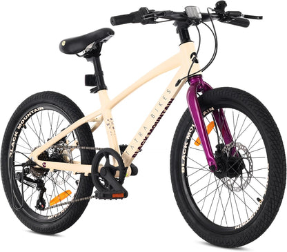 Tatra Bikes Bicicleta Infantil 20 Pulgadas, Bici para niños con Cuadro de Aluminio, 6 Cambios, Frenos de Disco, Timbre, reposapiés, reflectores