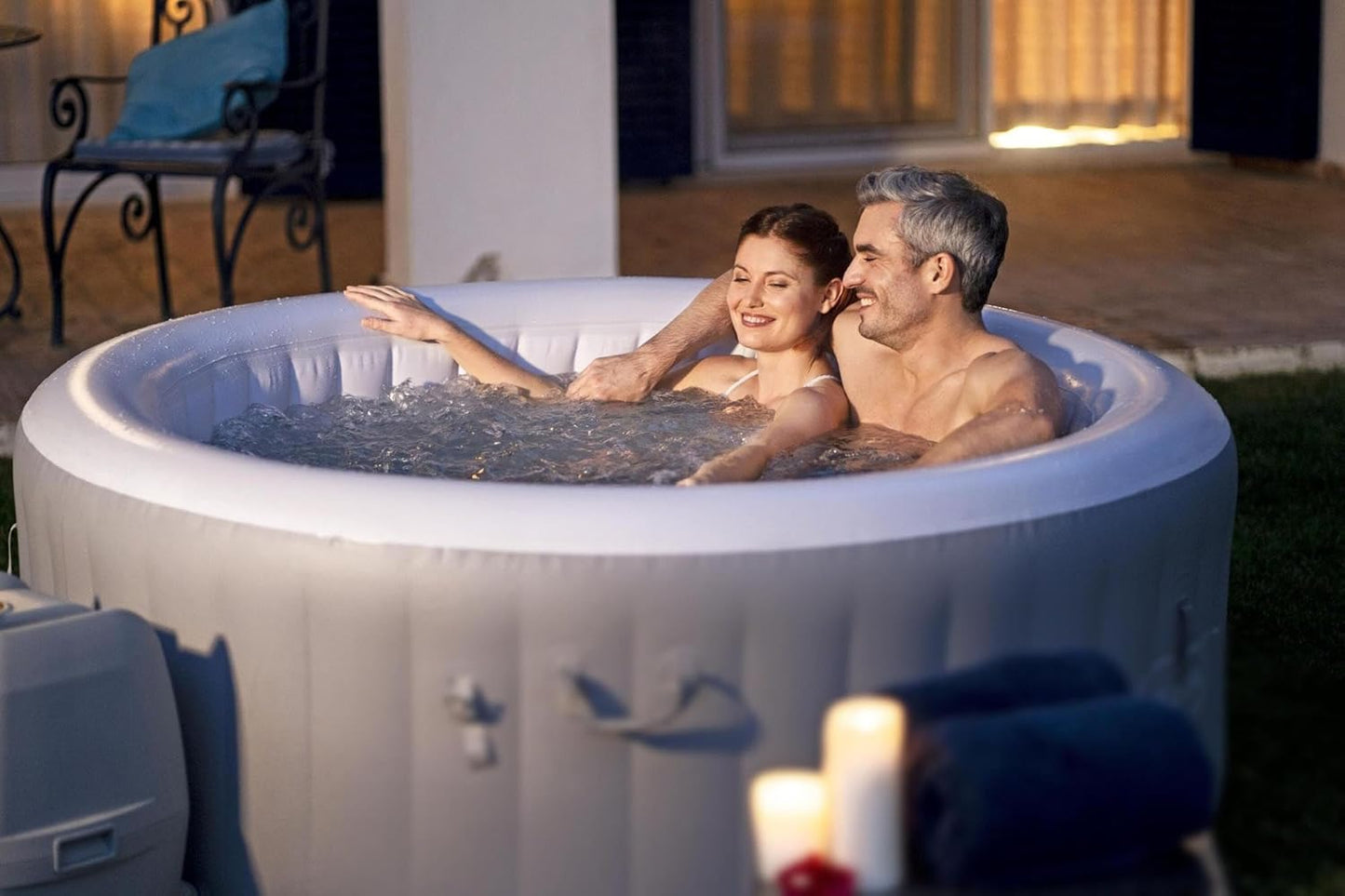 Bestway - SPA Hinchable Lay-Z-SPA St Lucia para 2-3 Personas Redondo 170x66 cm