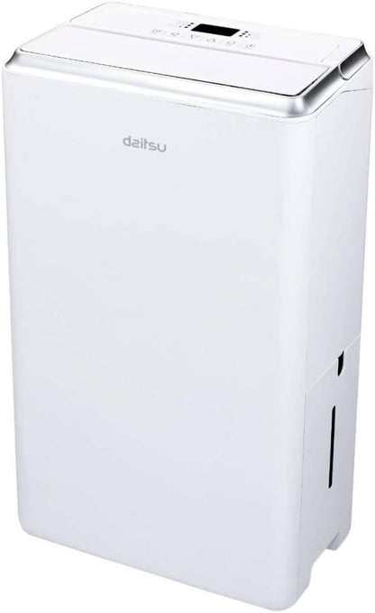 Daitsu - Deshumidificador | Alta Capacidad de 20L/día | Control de Humedad Ajustable | Drenaje Continuo | Descongelación Automática | Eficiencia Energética Clase A