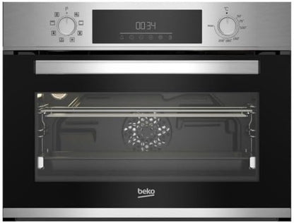 Beko BBCM12300X Horno Compacto con tecnología Aeroperfect y ventilador asistido