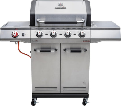 Char-Broil Barbacoa de Gas Advantage PRO S 4 - Barbacoa a gas con 4 quemadores y TRU-Infrared Technology, quemador de alto rendimiento de 900 °C, rejillas de hierro fundido