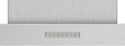 Bosch - Campana Extractora Decorativa de Pared, 90 cm, Serie 2, Control Mecánico, Iluminación LED, Acero Inoxidable, DWB96BC50
